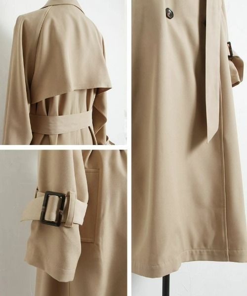 &. NOSTALGIA(アンドドットノスタルジア)の「トレンチコート(トレンチコート・レディース・イエロー/ブルー/グリーン/ライトベージュ/ベージュ系その他・FREE)」の16枚目の写真