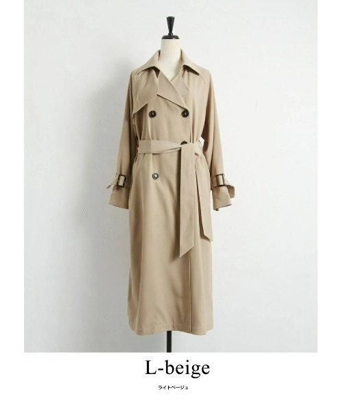 &. NOSTALGIA(アンドドットノスタルジア)の「トレンチコート(トレンチコート・レディース・イエロー/ブルー/グリーン/ライトベージュ/ベージュ系その他・FREE)」の9枚目の写真