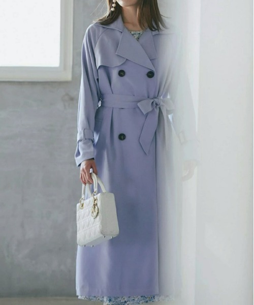 &. NOSTALGIA(アンドドットノスタルジア)の「トレンチコート(トレンチコート・レディース・イエロー/ブルー/グリーン/ライトベージュ/ベージュ系その他・FREE)」の21枚目の写真