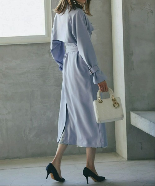 &. NOSTALGIA(アンドドットノスタルジア)の「トレンチコート(トレンチコート・レディース・イエロー/ブルー/グリーン/ライトベージュ/ベージュ系その他・FREE)」の11枚目の写真