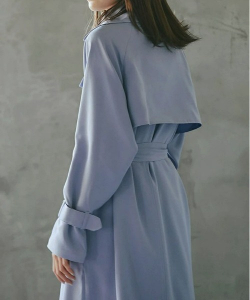 &. NOSTALGIA(アンドドットノスタルジア)の「トレンチコート(トレンチコート・レディース・イエロー/ブルー/グリーン/ライトベージュ/ベージュ系その他・FREE)」の7枚目の写真