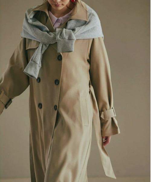 &. NOSTALGIA(アンドドットノスタルジア)の「トレンチコート(トレンチコート・レディース・イエロー/ブルー/グリーン/ライトベージュ/ベージュ系その他・FREE)」の18枚目の写真
