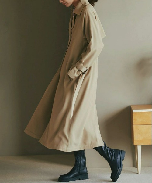 &. NOSTALGIA(アンドドットノスタルジア)の「トレンチコート(トレンチコート・レディース・イエロー/ブルー/グリーン/ライトベージュ/ベージュ系その他・FREE)」の15枚目の写真