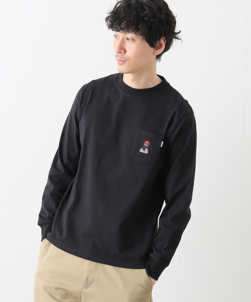 B.C STOCK(ベーセーストック)の「ENJOY GENTLEMAN ロングスリーブTシャツ(Tシャツ/カットソー・メンズ・グリーン/ブラック/ホワイト・SMALL/LARGE/MEDIUM)」の4枚目の写真