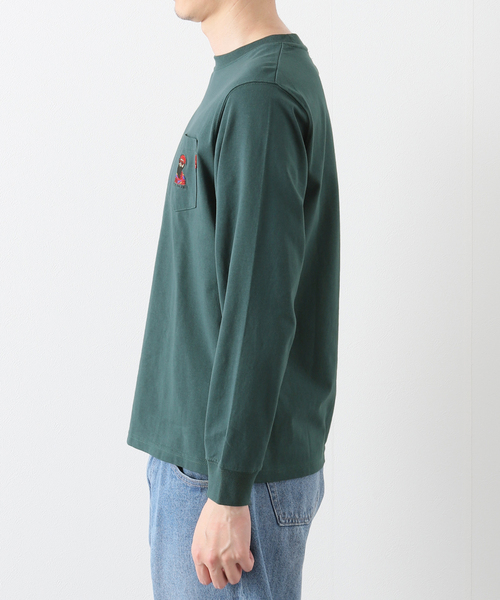 B.C STOCK(ベーセーストック)の「ENJOY GENTLEMAN ロングスリーブTシャツ(Tシャツ/カットソー・メンズ・グリーン/ブラック/ホワイト・SMALL/LARGE/MEDIUM)」の9枚目の写真