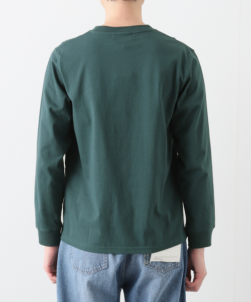 B.C STOCK(ベーセーストック)の「ENJOY GENTLEMAN ロングスリーブTシャツ(Tシャツ/カットソー・メンズ・グリーン/ブラック/ホワイト・SMALL/LARGE/MEDIUM)」の10枚目の写真