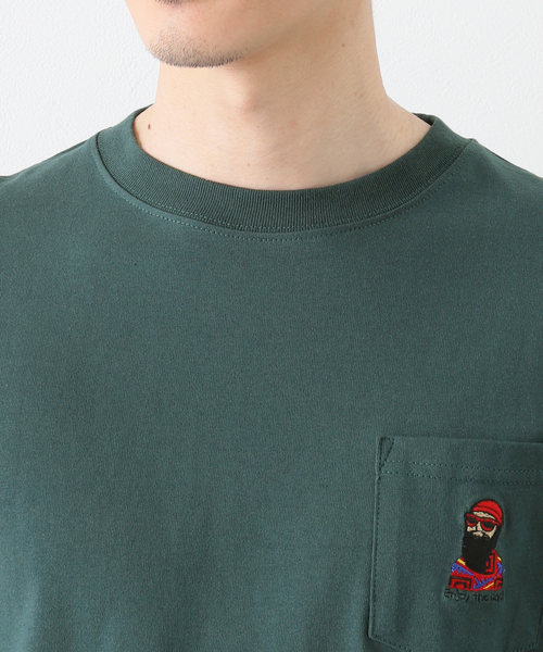 B.C STOCK(ベーセーストック)の「ENJOY GENTLEMAN ロングスリーブTシャツ(Tシャツ/カットソー・メンズ・グリーン/ブラック/ホワイト・SMALL/LARGE/MEDIUM)」の11枚目の写真