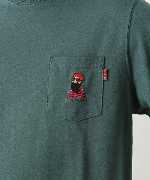 B.C STOCK(ベーセーストック)の「ENJOY GENTLEMAN ロングスリーブTシャツ(Tシャツ/カットソー・メンズ・グリーン/ブラック/ホワイト・SMALL/LARGE/MEDIUM)」の15枚目の写真