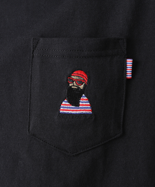 B.C STOCK(ベーセーストック)の「ENJOY GENTLEMAN ロングスリーブTシャツ(Tシャツ/カットソー・メンズ・グリーン/ブラック/ホワイト・SMALL/LARGE/MEDIUM)」の16枚目の写真