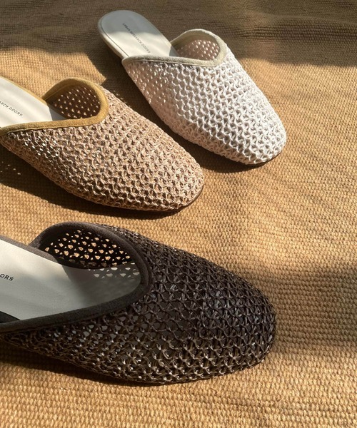 URBAN RESEARCH DOORS（アーバンリサーチドアーズ）の「メッシュスリッパ（サンダル・レディース・ブラウン/アイボリー/キャメル・38/36/37）」の8枚目の写真