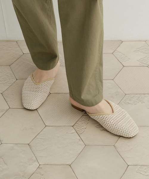 URBAN RESEARCH DOORS（アーバンリサーチドアーズ）の「メッシュスリッパ（サンダル・レディース・ブラウン/アイボリー/キャメル・38/36/37）」の9枚目の写真