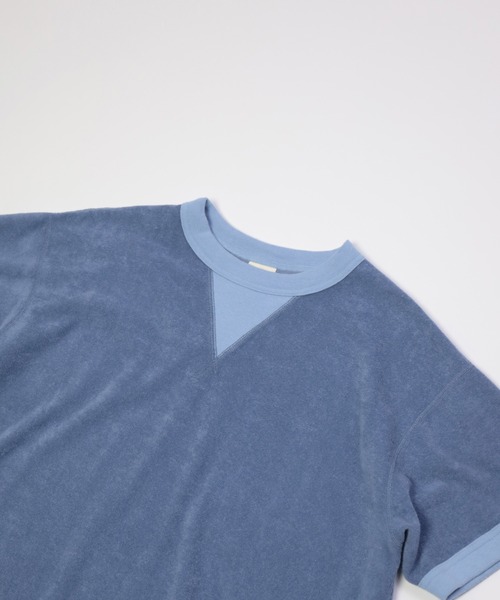 OMNIGOD（オムニゴッド）の「[OMNIGOD womens / オムニゴッド] ミニパイル ショートスリーブトレーナー（Tシャツ/カットソー・レディース・ネイビー/ブラウン/オフホワイト・FREE）」の16枚目の写真