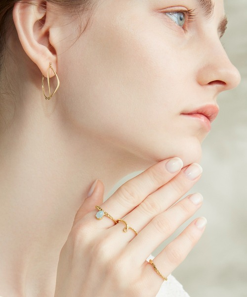 agete（アガット）の「K10アクアマリンリング（リング）」 - WEAR