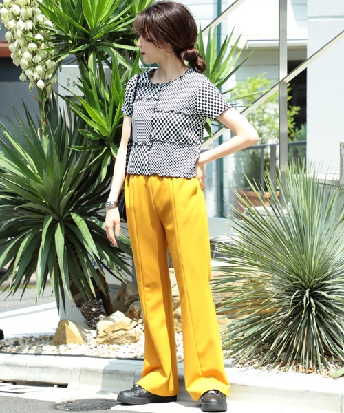 Ray BEAMS（レイビームス）の「Ray BEAMS / チェッカー パッチワーク Tシャツ（Tシャツ/カットソー・レディース・ブラック/レッド・ONE SIZE）」の17枚目の写真