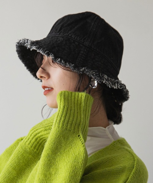 rectangle（レクタングル）の「バケットハット（ハット・レディース・ブラック/ブルー/アイボリー/ブラック系・FREE）」の4枚目の写真