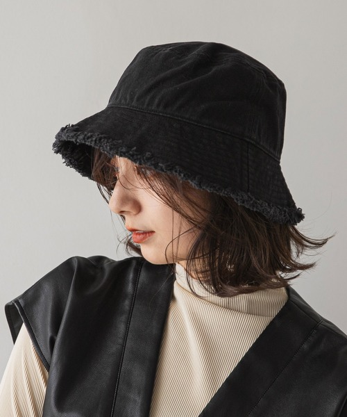 rectangle（レクタングル）の「バケットハット（ハット・レディース・ブラック/ブルー/アイボリー/ブラック系・FREE）」の3枚目の写真