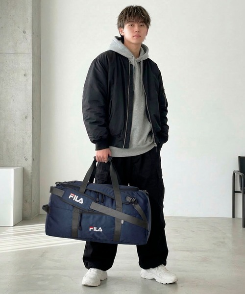 セール】【FILA/フィラ】 WEB限定 別注 筆記体 BIG ロゴ 3way ボストン