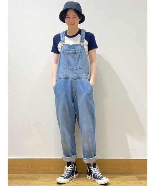 GAP（ギャップ）の「リブ カラーブロック Tシャツ（Tシャツ/カットソー・レディース・ベージュ/ホワイト/グリーン/ブルー・L/S/M/XS/XL/XXS）」の6枚目の写真