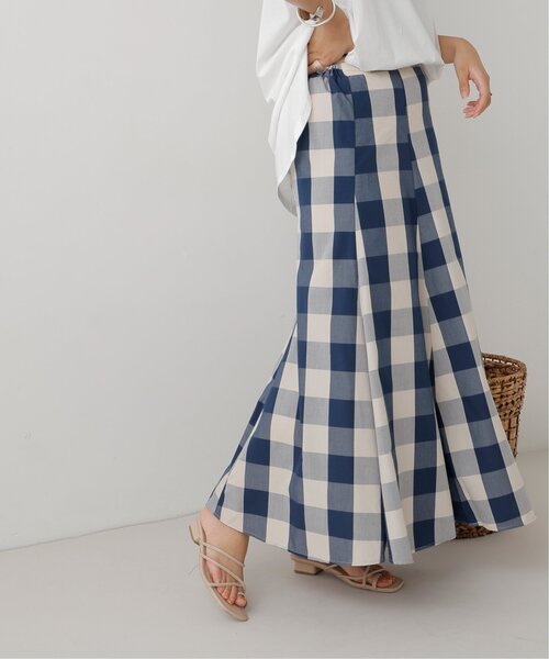 frames RAY CASSIN(フレームスレイカズン)の「先染めブロックチェックスカート(スカート・レディース・ブラック/ブルー・FREE)」の6枚目の写真
