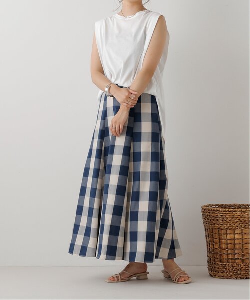 frames RAY CASSIN(フレームスレイカズン)の「先染めブロックチェックスカート(スカート・レディース・ブラック/ブルー・FREE)」の7枚目の写真