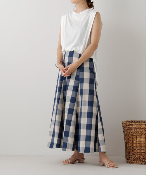 frames RAY CASSIN(フレームスレイカズン)の「先染めブロックチェックスカート(スカート・レディース・ブラック/ブルー・FREE)」の8枚目の写真