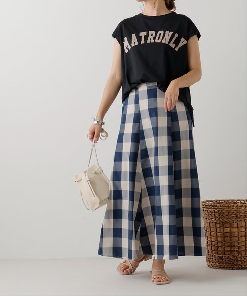 frames RAY CASSIN(フレームスレイカズン)の「先染めブロックチェックスカート(スカート・レディース・ブラック/ブルー・FREE)」の9枚目の写真