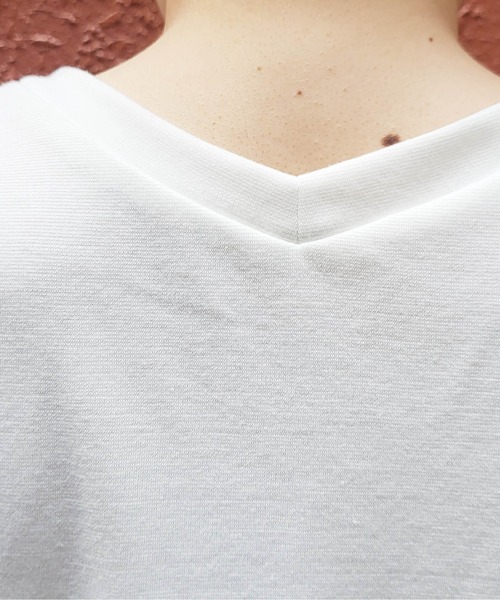 Re:Birth(リバース)の「カットソートップス(Tシャツ/カットソー・レディース・オフホワイト/ネイビー/コーラルピンク・M/L)」の20枚目の写真