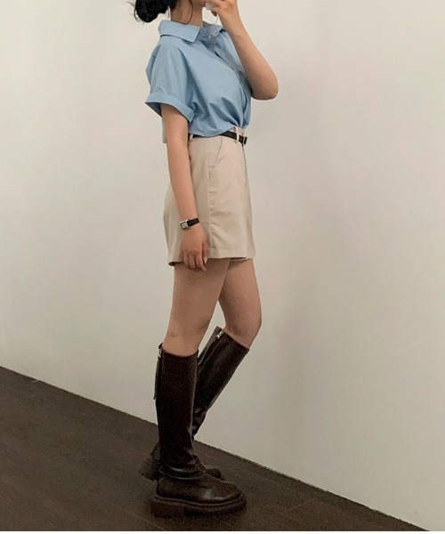 BEIDELLI（ベイデリー）の「[BELLIDE MADE] ハーフレングススラックス（スラックス・レディース・ブラック/ベージュ・SMALL/MEDIUM/LARGE）」の8枚目の写真