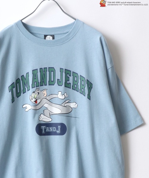 Tom&Jerry(トムアンドジェリー)の「Tom and Jerry/トム&ジェリー カレッジ アーチロゴ リンガー ビッグシルエット Tシャツ(Tシャツ/カットソー・メンズ・ホワイト/ホワイト系その他/ブラック/ブルー系その他/ブラック系その他/ホワイト系その他2/ホワイト系その他3/ブラック系その他2/ブラック系その他3/ホワイト系その他4/ブルー系その他2・M/L)」の11枚目の写真