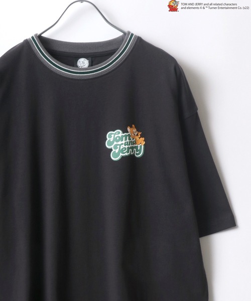 Tom&Jerry(トムアンドジェリー)の「Tom and Jerry/トム&ジェリー カレッジ アーチロゴ リンガー ビッグシルエット Tシャツ(Tシャツ/カットソー・メンズ・ホワイト/ホワイト系その他/ブラック/ブルー系その他/ブラック系その他/ホワイト系その他2/ホワイト系その他3/ブラック系その他2/ブラック系その他3/ホワイト系その他4/ブルー系その他2・M/L)」の9枚目の写真