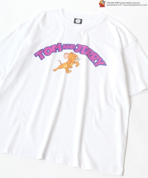 Tom&Jerry(トムアンドジェリー)の「Tom and Jerry/トム&ジェリー カレッジ アーチロゴ リンガー ビッグシルエット Tシャツ(Tシャツ/カットソー・メンズ・ホワイト/ホワイト系その他/ブラック/ブルー系その他/ブラック系その他/ホワイト系その他2/ホワイト系その他3/ブラック系その他2/ブラック系その他3/ホワイト系その他4/ブルー系その他2・M/L)」の17枚目の写真