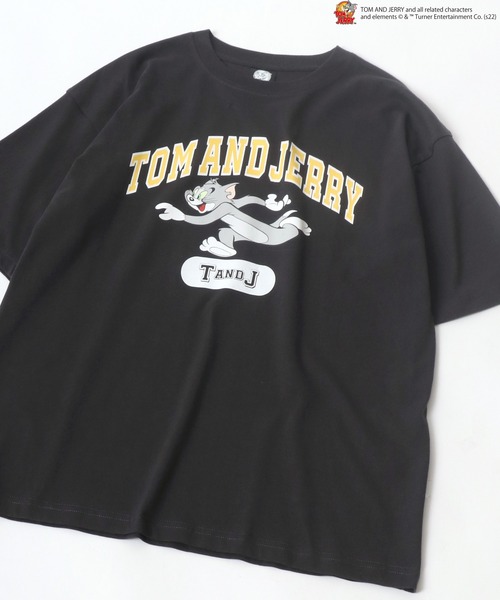 Tom&Jerry(トムアンドジェリー)の「Tom and Jerry/トム&ジェリー カレッジ アーチロゴ リンガー ビッグシルエット Tシャツ(Tシャツ/カットソー・メンズ・ホワイト/ホワイト系その他/ブラック/ブルー系その他/ブラック系その他/ホワイト系その他2/ホワイト系その他3/ブラック系その他2/ブラック系その他3/ホワイト系その他4/ブルー系その他2・M/L)」の20枚目の写真