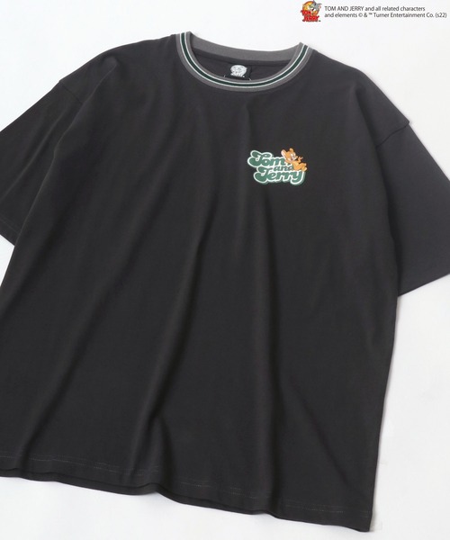 Tom&Jerry(トムアンドジェリー)の「Tom and Jerry/トム&ジェリー カレッジ アーチロゴ リンガー ビッグシルエット Tシャツ(Tシャツ/カットソー・メンズ・ホワイト/ホワイト系その他/ブラック/ブルー系その他/ブラック系その他/ホワイト系その他2/ホワイト系その他3/ブラック系その他2/ブラック系その他3/ホワイト系その他4/ブルー系その他2・M/L)」の12枚目の写真