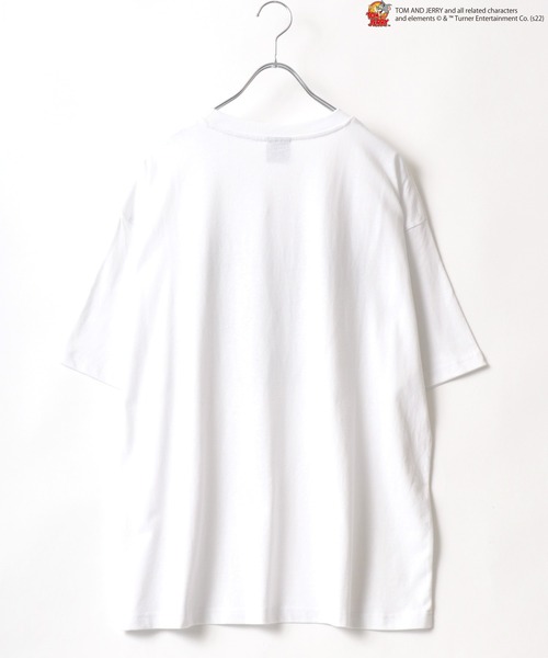 Tom&Jerry(トムアンドジェリー)の「Tom and Jerry/トム&ジェリー カレッジ アーチロゴ リンガー ビッグシルエット Tシャツ(Tシャツ/カットソー・メンズ・ホワイト/ホワイト系その他/ブラック/ブルー系その他/ブラック系その他/ホワイト系その他2/ホワイト系その他3/ブラック系その他2/ブラック系その他3/ホワイト系その他4/ブルー系その他2・M/L)」の21枚目の写真