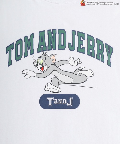 Tom&Jerry(トムアンドジェリー)の「Tom and Jerry/トム&ジェリー カレッジ アーチロゴ リンガー ビッグシルエット Tシャツ(Tシャツ/カットソー・メンズ・ホワイト/ホワイト系その他/ブラック/ブルー系その他/ブラック系その他/ホワイト系その他2/ホワイト系その他3/ブラック系その他2/ブラック系その他3/ホワイト系その他4/ブルー系その他2・M/L)」の16枚目の写真