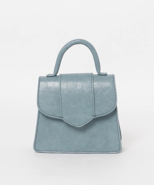 KBF（ケイビーエフ）の「ワンハンドル2WAYミニBAG（ショルダーバッグ・レディース・ブルー/ライトベージュ/ブラック・ONE）」の10枚目の写真