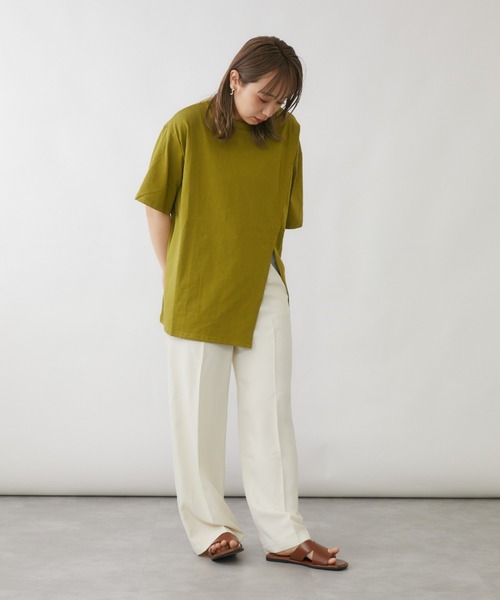 mebole（メボレ）の「デザインスリットTシャツ（Tシャツ/カットソー・レディース・ホワイト/ブラック/グリーン・FREE）」の20枚目の写真