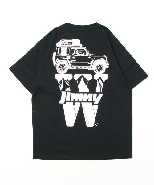 WILDERNESS EXPERIENCE(ウィルダネスエクスペリエンス)の「WILDERNESS EXPERIENCE ウィルダネス × ジムニー マウンテン W ジムニー Tシャツ(Tシャツ/カットソー・メンズ・ホワイト/ブラック・M/L/XL)」の3枚目の写真