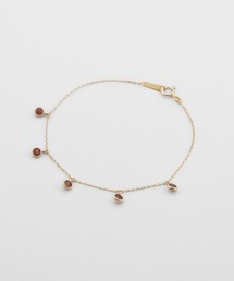 アガット agete K10 ガーネット ブレスレット agete（アガット）の「K10ガーネットブレスレット（ブレスレット