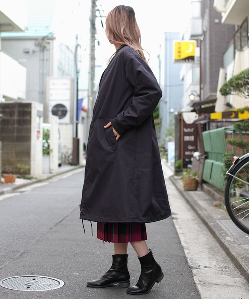 LE GLAZIK(ルグラジック)の「LE GLAZIK/ル グラジック MA-1ロングコート MA-1 LONG COAT LG-A0259ECF(MA-1・レディース・ネイビー/オリーブ・36)」の12枚目の写真