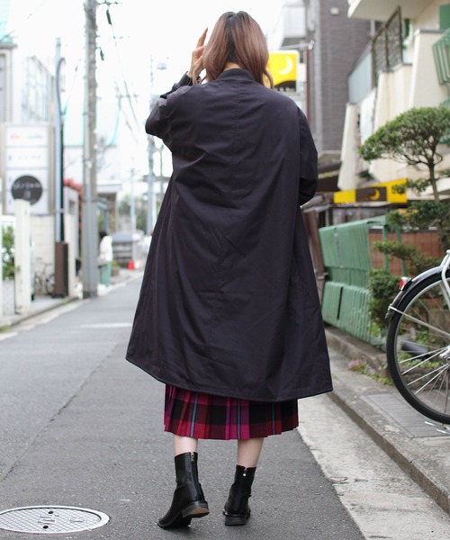 LE GLAZIK(ルグラジック)の「LE GLAZIK/ル グラジック MA-1ロングコート MA-1 LONG COAT LG-A0259ECF(MA-1・レディース・ネイビー/オリーブ・36)」の13枚目の写真