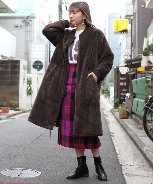 LE GLAZIK(ルグラジック)の「LE GLAZIK/ル グラジック MA-1ロングコート MA-1 LONG COAT LG-A0259ECF(MA-1・レディース・ネイビー/オリーブ・36)」の16枚目の写真