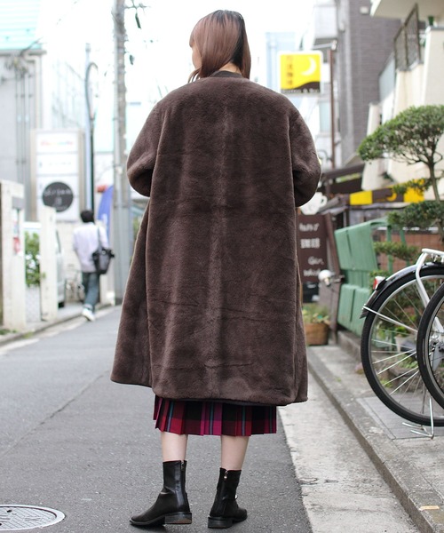 LE GLAZIK(ルグラジック)の「LE GLAZIK/ル グラジック MA-1ロングコート MA-1 LONG COAT LG-A0259ECF(MA-1・レディース・ネイビー/オリーブ・36)」の18枚目の写真