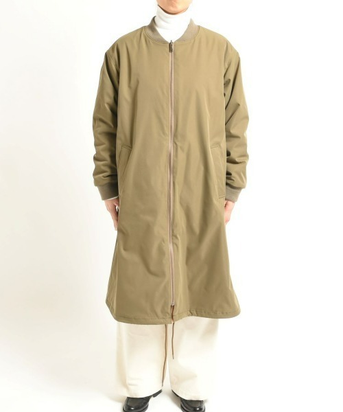 LE GLAZIK(ルグラジック)の「LE GLAZIK/ル グラジック MA-1ロングコート MA-1 LONG COAT LG-A0259ECF(MA-1・レディース・ネイビー/オリーブ・36)」の3枚目の写真