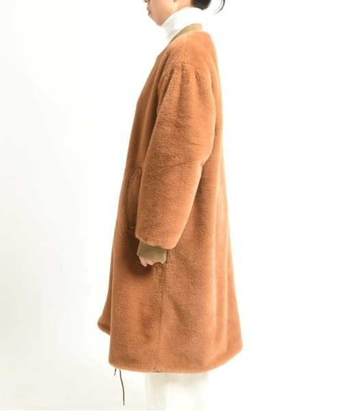 LE GLAZIK(ルグラジック)の「LE GLAZIK/ル グラジック MA-1ロングコート MA-1 LONG COAT LG-A0259ECF(MA-1・レディース・ネイビー/オリーブ・36)」の7枚目の写真