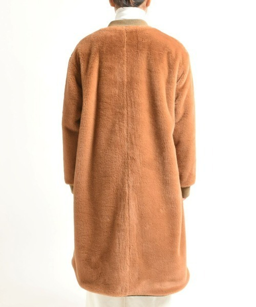 LE GLAZIK(ルグラジック)の「LE GLAZIK/ル グラジック MA-1ロングコート MA-1 LONG COAT LG-A0259ECF(MA-1・レディース・ネイビー/オリーブ・36)」の8枚目の写真