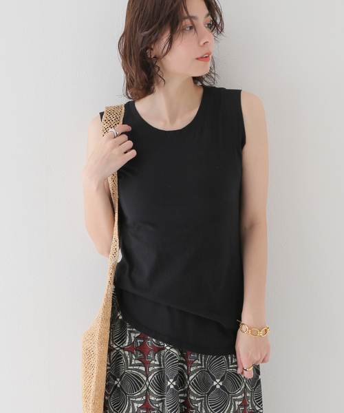 CAL.Berries(カルベリーズ)の「【CAL.Berries / カルベリーズ】COATSAL TEE:カットソー(Tシャツ/カットソー・レディース・ホワイト/イエロー/ブラック・SMALL)」の2枚目の写真