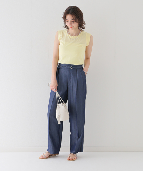 CAL.Berries(カルベリーズ)の「【CAL.Berries / カルベリーズ】COATSAL TEE:カットソー(Tシャツ/カットソー・レディース・ホワイト/イエロー/ブラック・SMALL)」の8枚目の写真