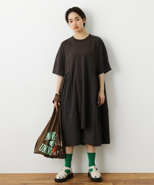 RODEO CROWNS WIDE BOWL（ロデオクラウンズワイドボウル）の「Re likeワンピース（ワンピース・レディース・ブラック/オフホワイト・FREE）」の9枚目の写真