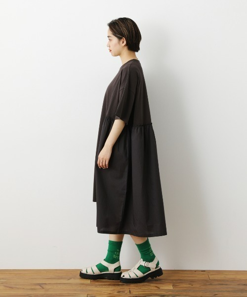 RODEO CROWNS WIDE BOWL（ロデオクラウンズワイドボウル）の「Re likeワンピース（ワンピース・レディース・ブラック/オフホワイト・FREE）」の6枚目の写真